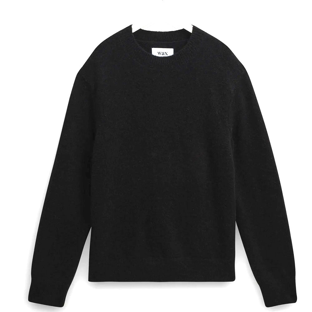 Wax London Wilde Crew Fluffy Black Knit