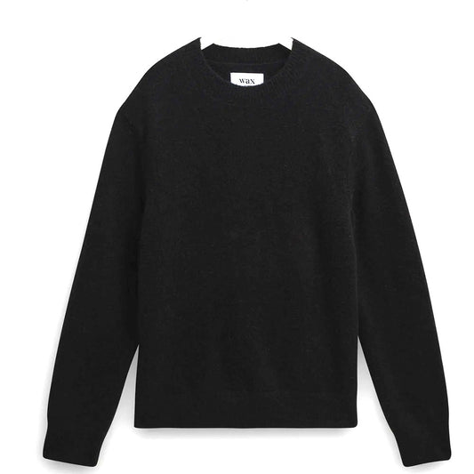 Wax London Wilde Crew Fluffy Black Knit