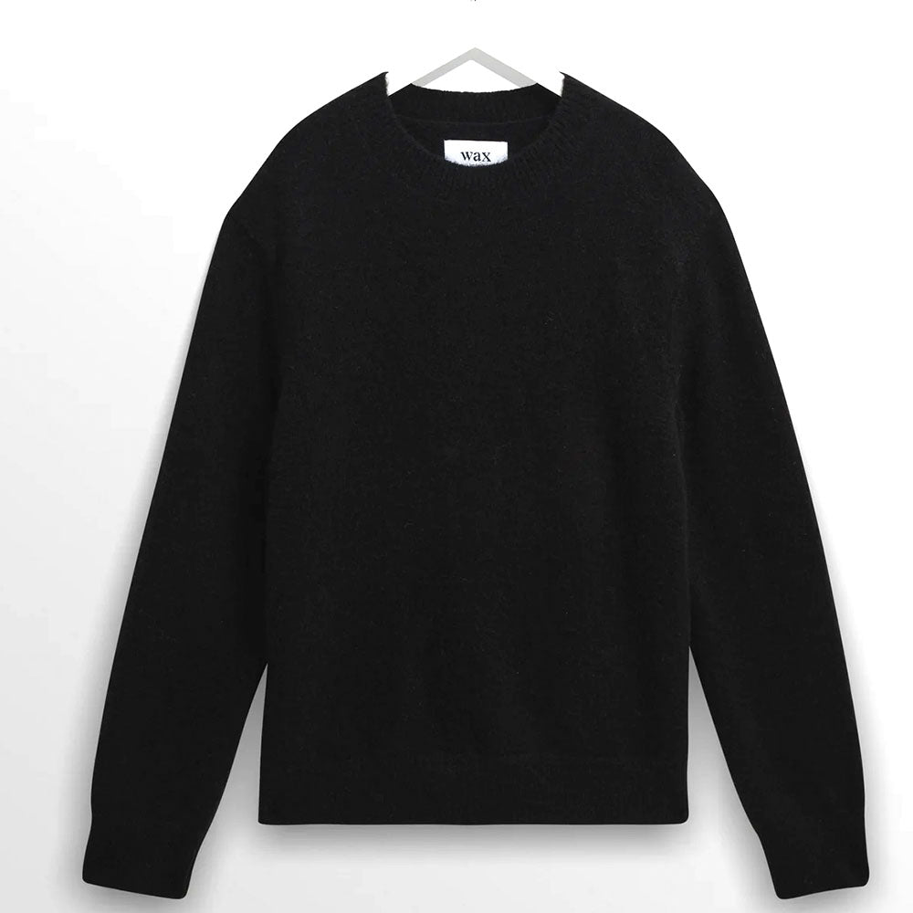 Wax London Wilde Crew Fluffy Black Knit