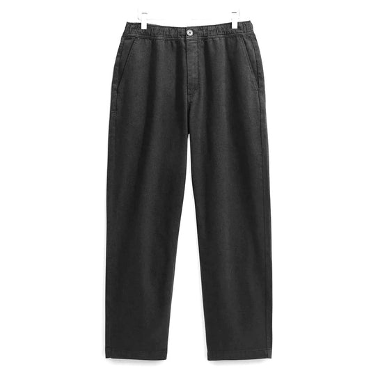 Wax London Kurt Cotton Twill Black Trouser