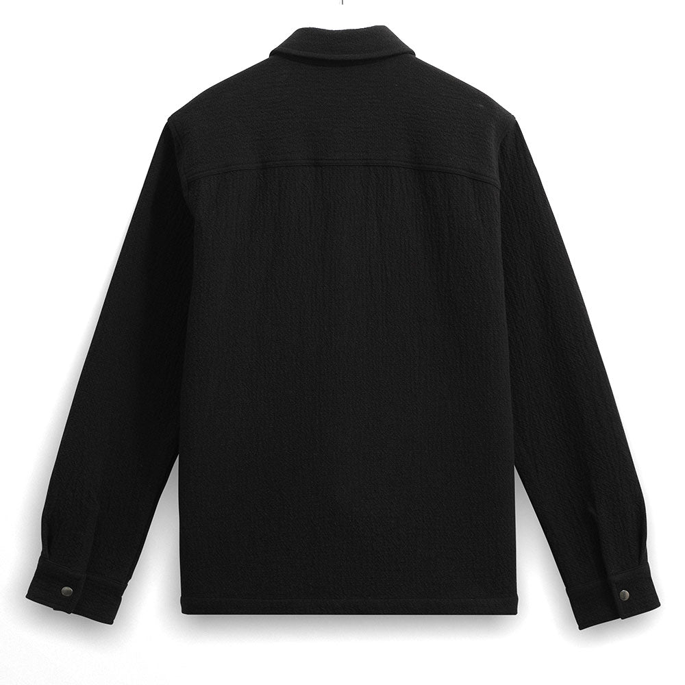Wax London Romer Crinkle Cotton Black Jacket