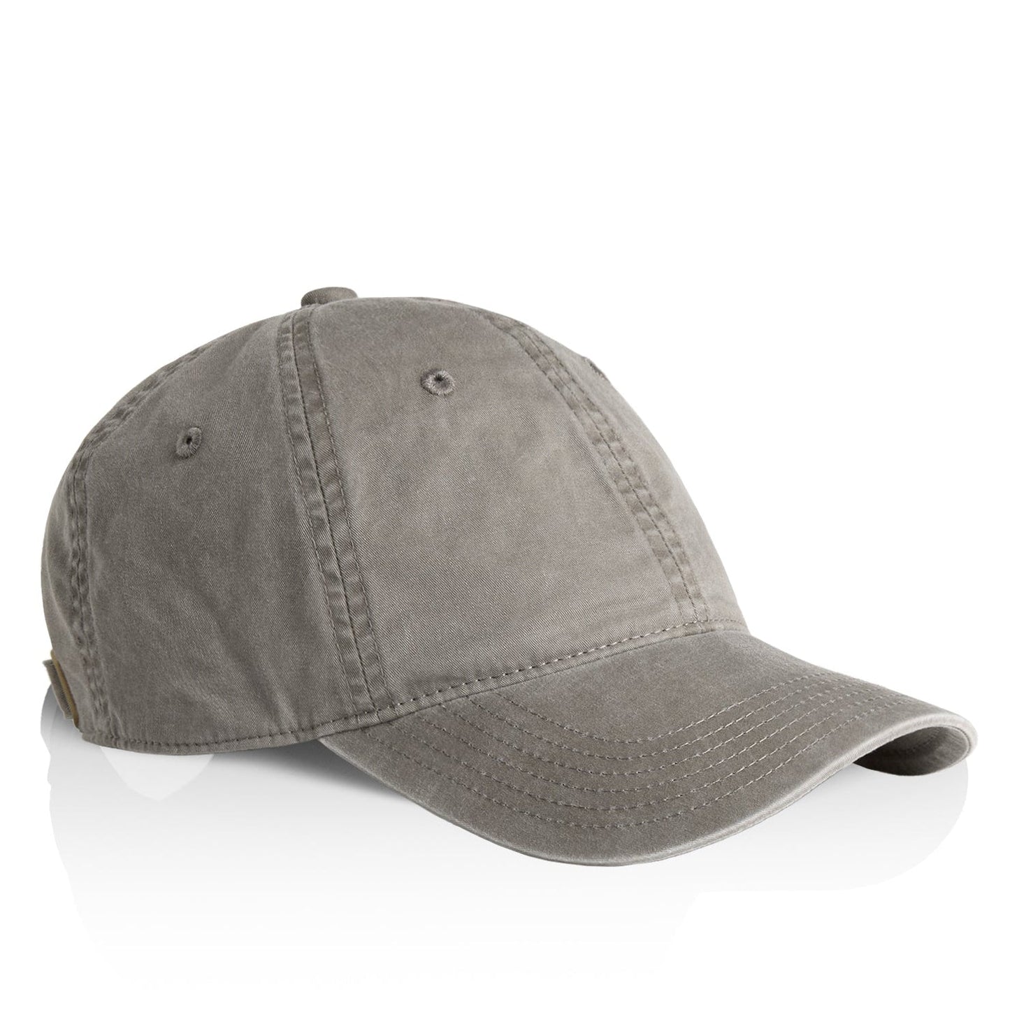 Cassiel Clo Cotton Metal Badge Faded Grey Cap