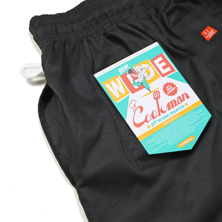 Cookman Chef Pant Semi Wide Black