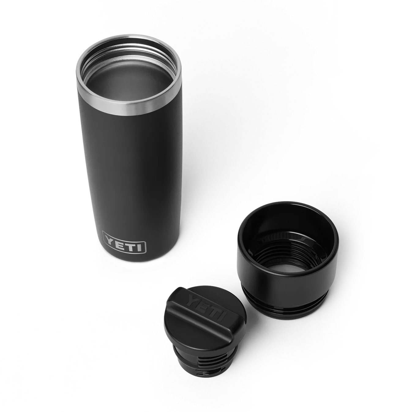 YETI Rambler 16 OZ Black Travel Bottle