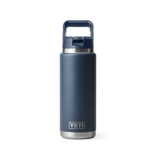 YETI Rambler 26 OZ Navy Straw Bottle