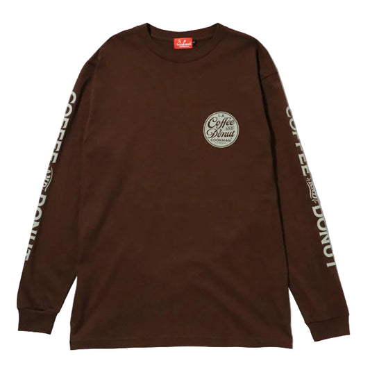 Cookman LS Coffee & Donut Brown Tee