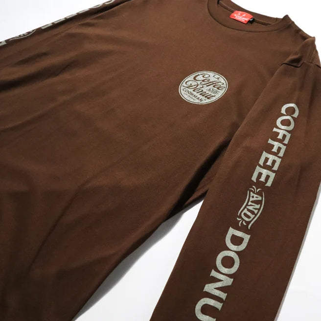 Cookman LS Coffee & Donut Brown Tee