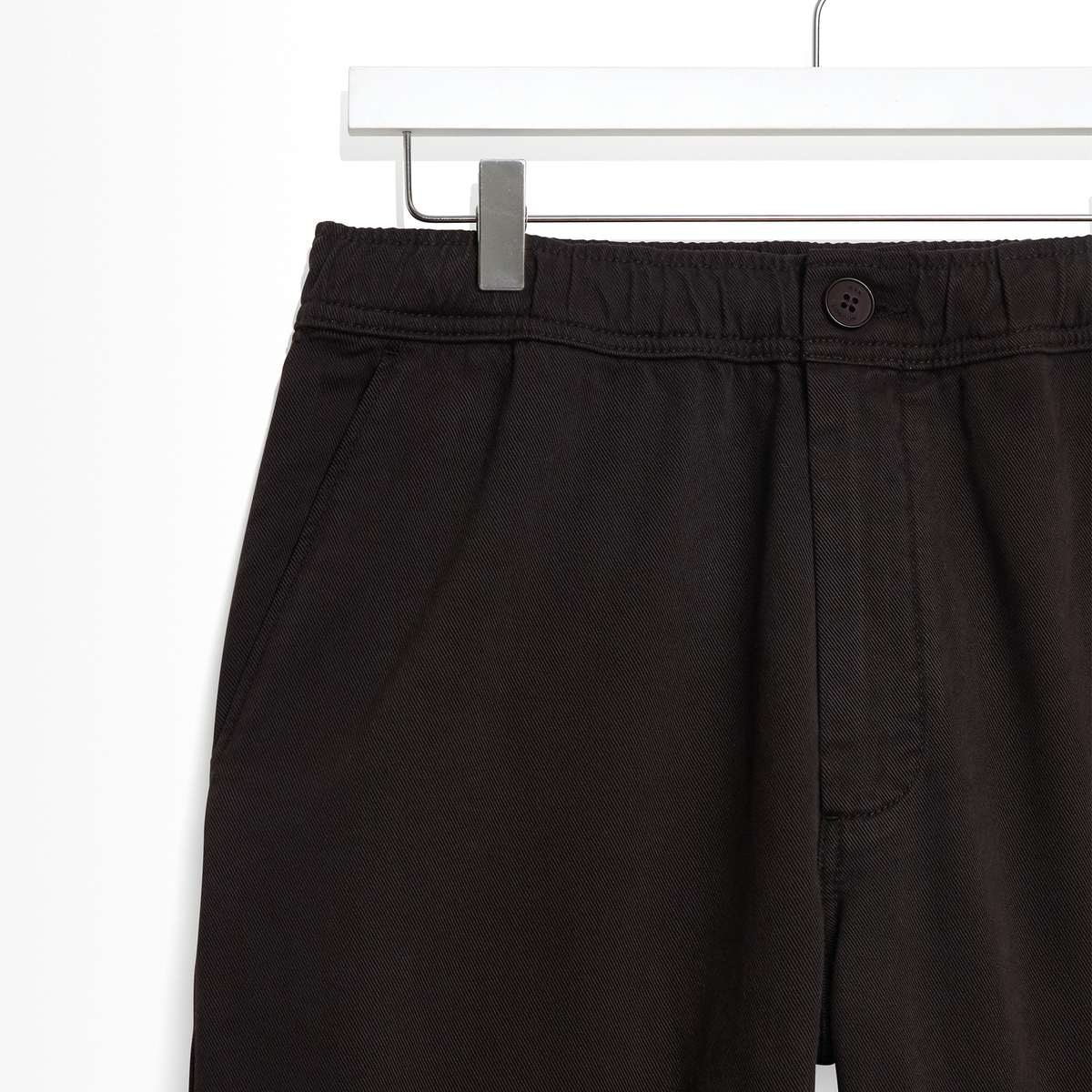 Wax London Kurt Cotton Twill Dark Brown Trouser