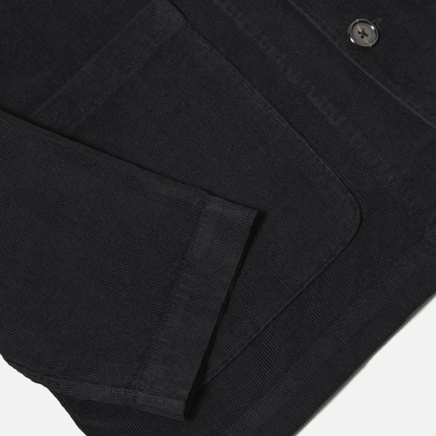 Universal Works Bakers Fine Cord Black Overshirt