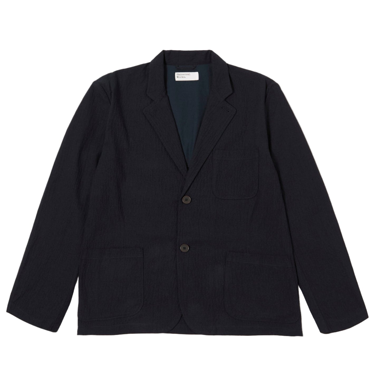 Universal Works 2 Button Ospina Cotton Navy Jacket