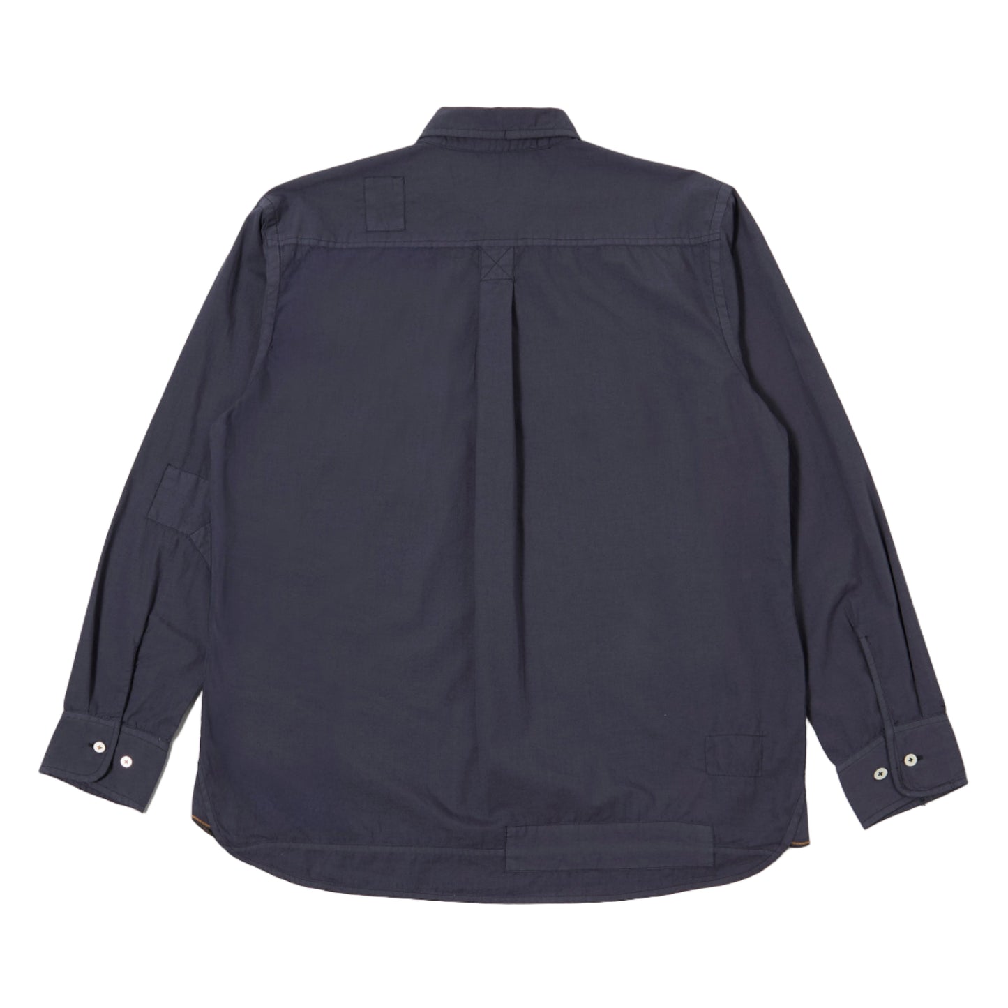 Universal Works Patched Lazy Navy Poplin Shirt
