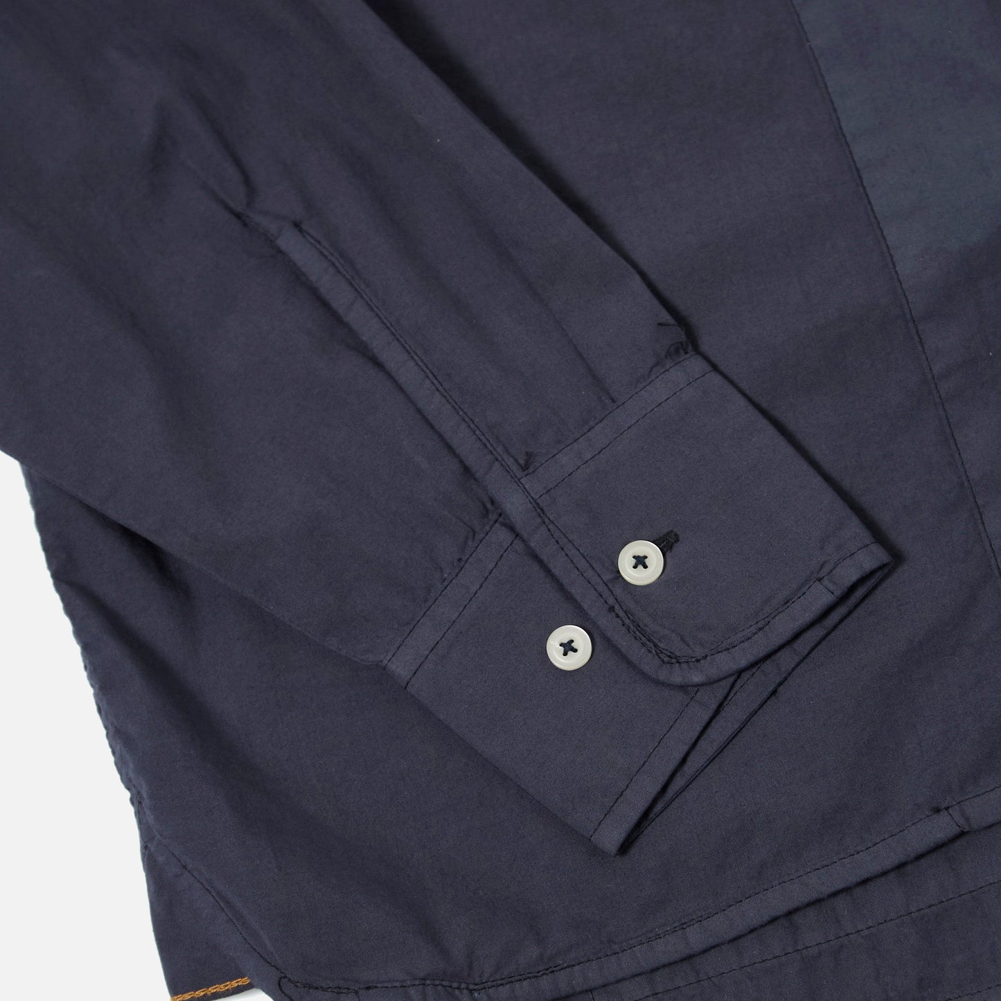 Universal Works Patched Lazy Navy Poplin Shirt