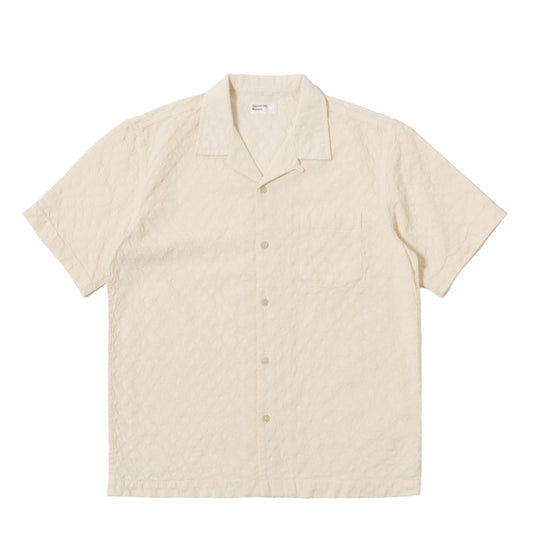Universal Works Dot Waffle Road Ecru Shirt