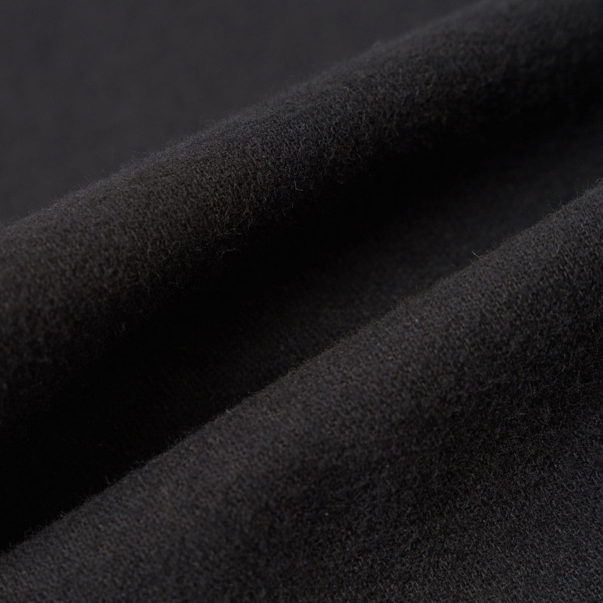 Universal Works Pleated Track Pant Brushed Moleskin Black Trouser