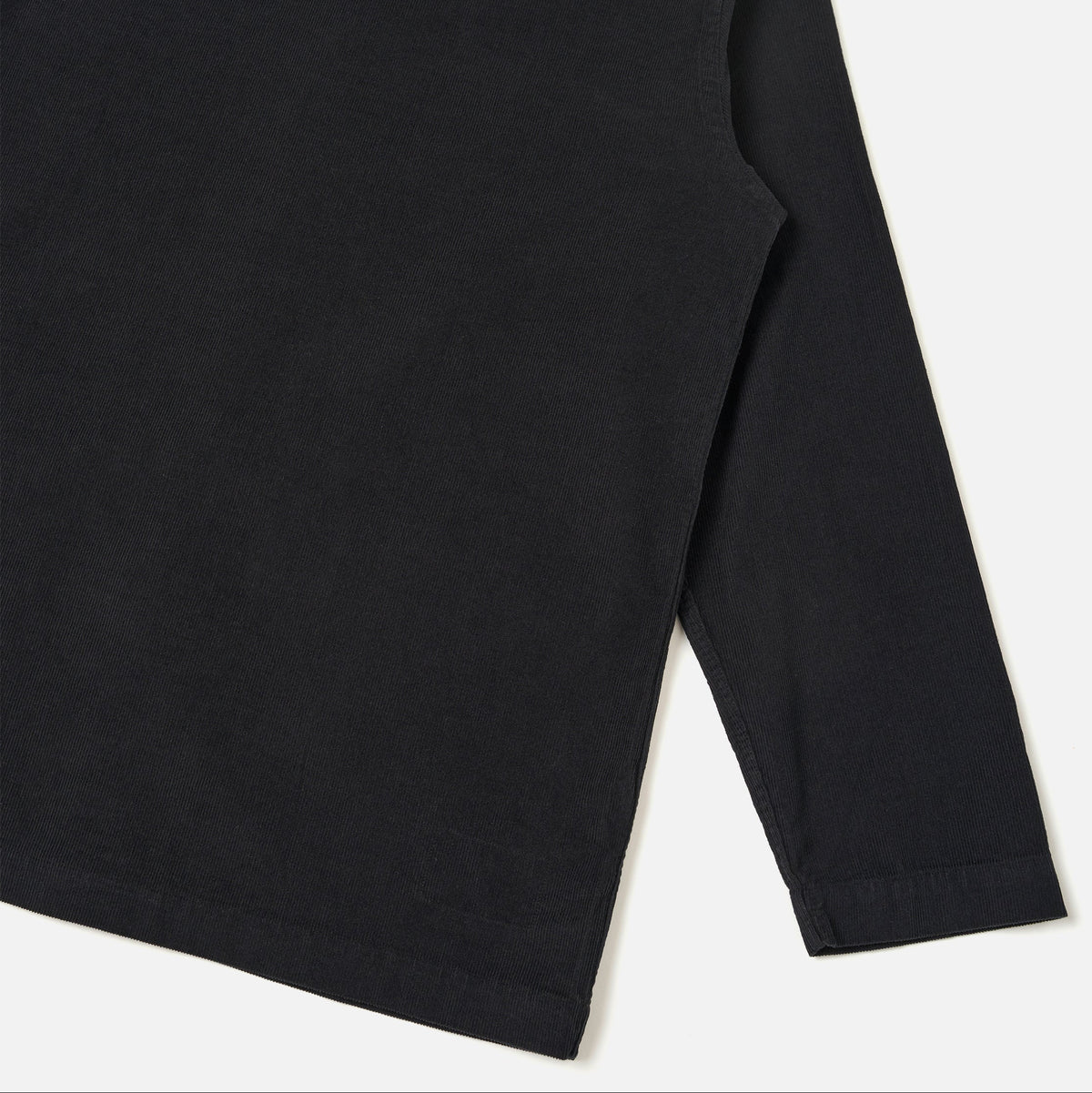 Universal Works Fine Cord Bakers Black Overshirt