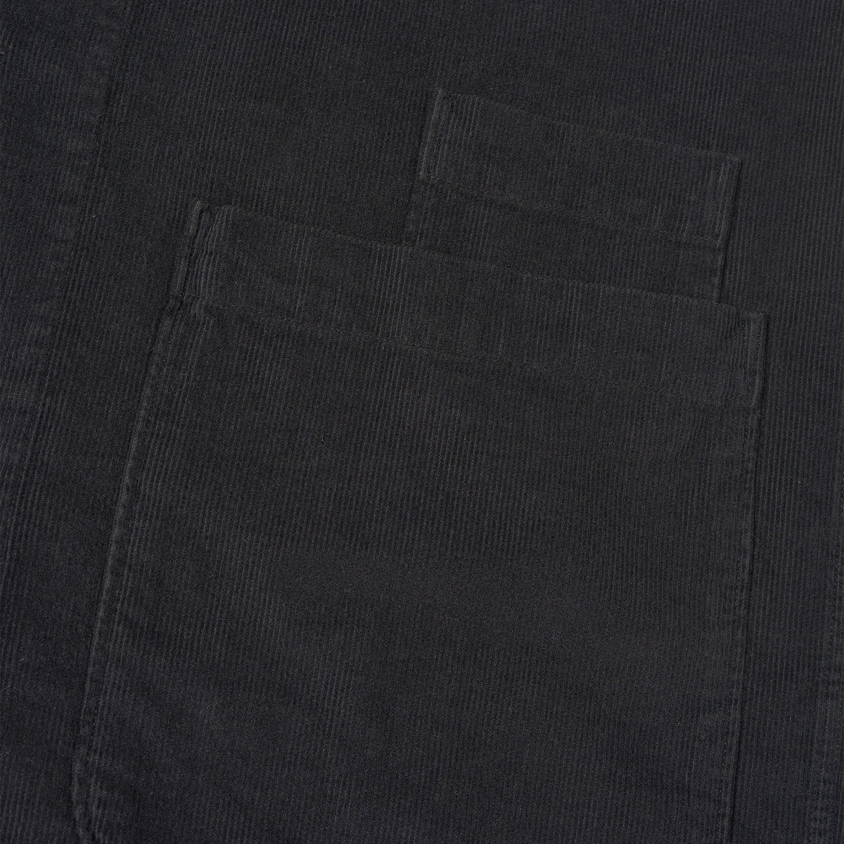 Universal Works Fine Cord Bakers Black Overshirt