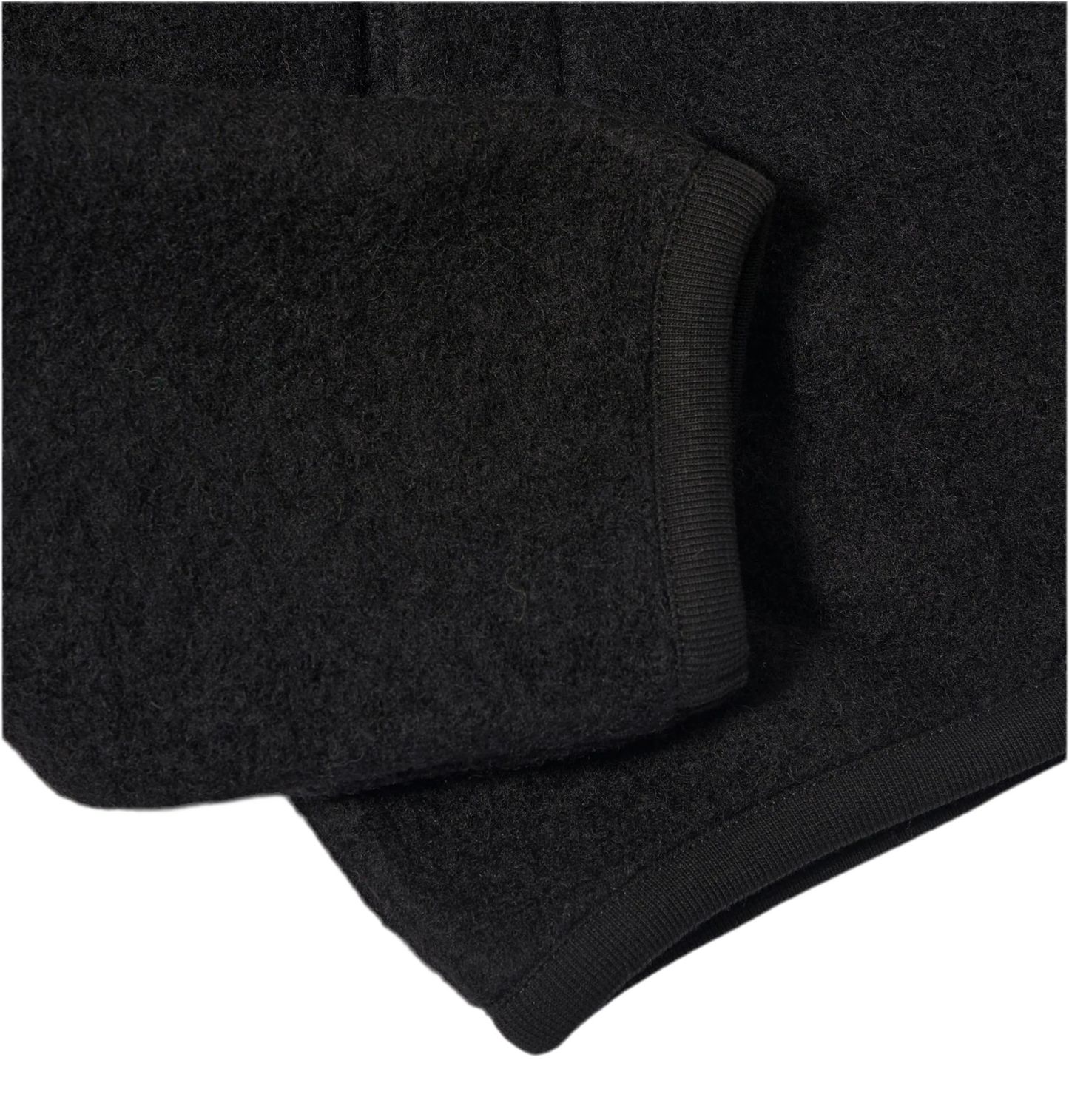 Universal Works Wool Fleece Black Zip Bomber