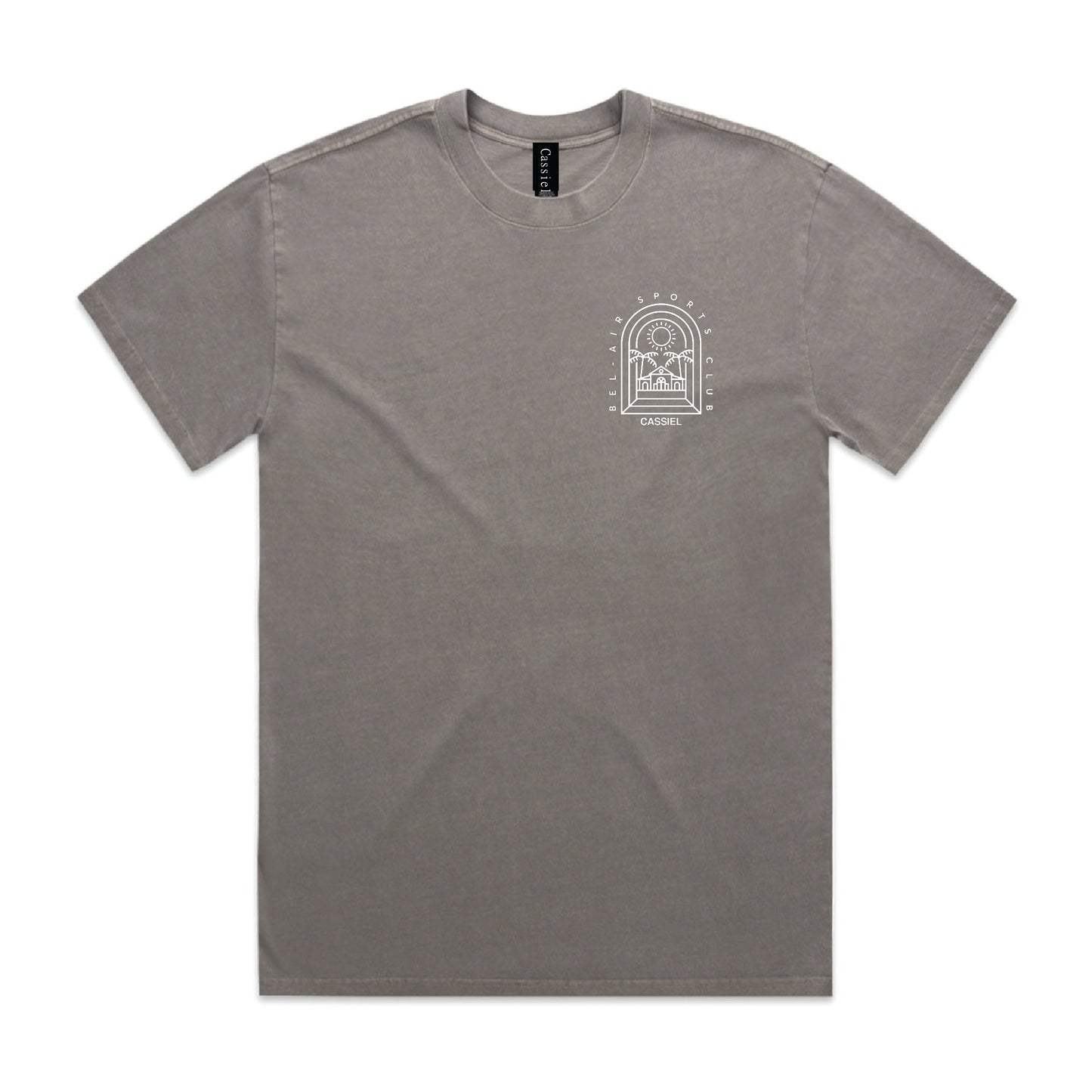 Cassiel Clo Bel Air Sports Club Faded Grey Tee