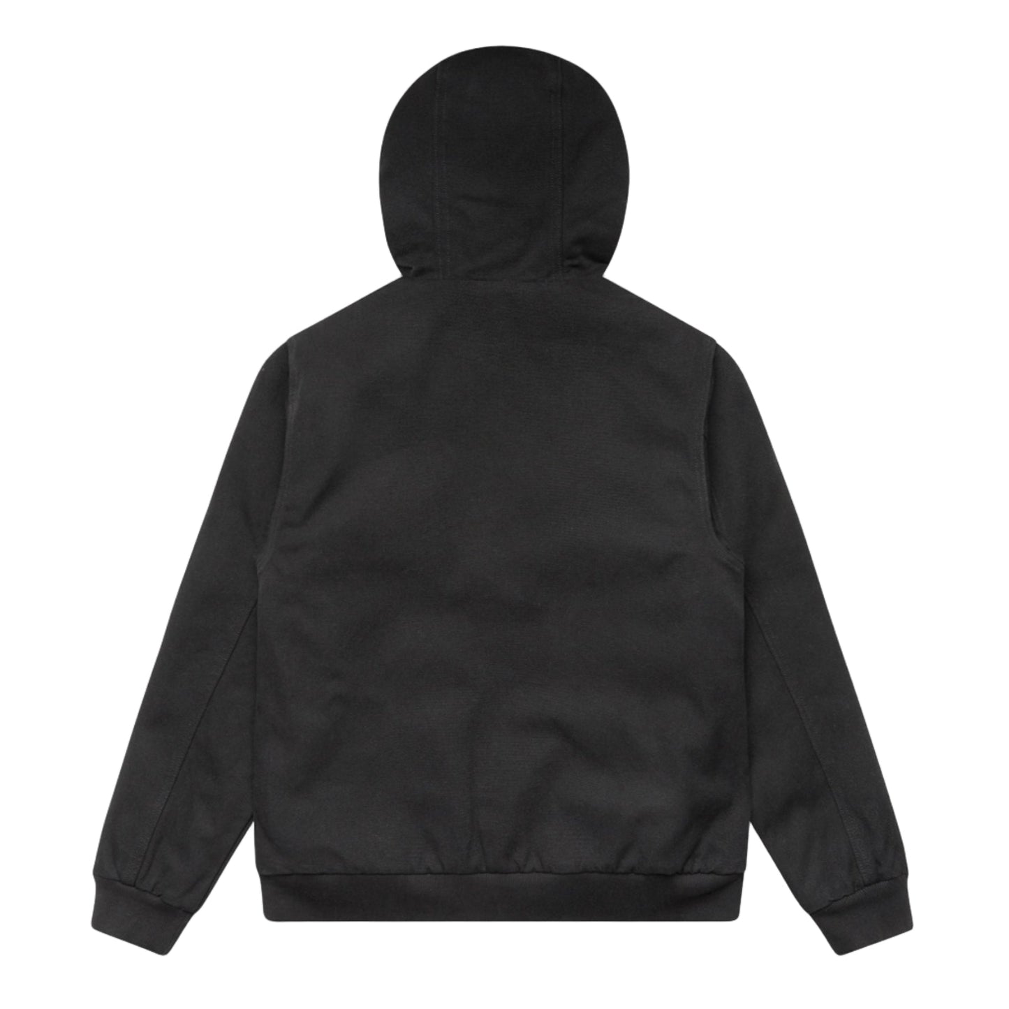 Cassiel Canvas Zip Hooded Black Jacket