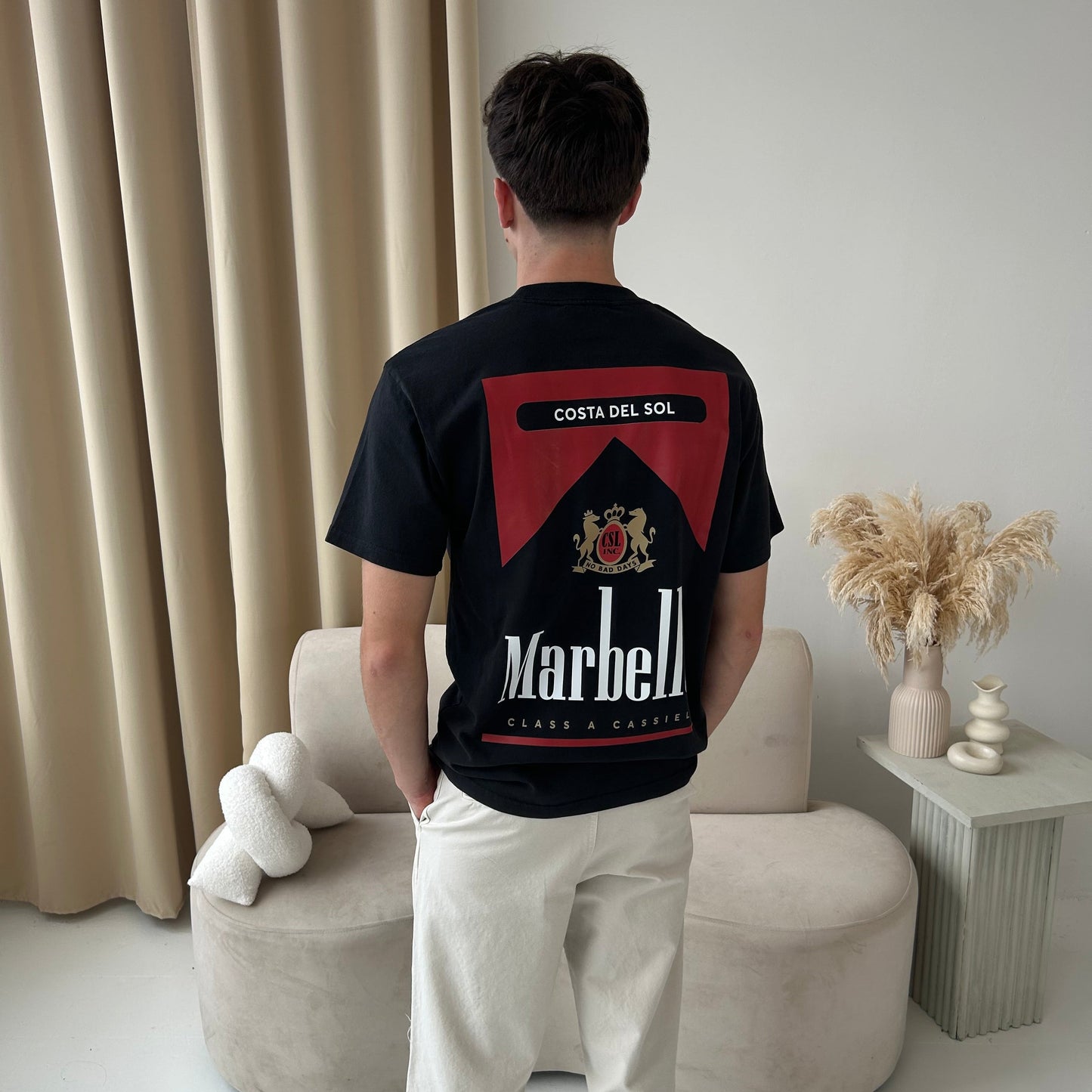 Cassiel Clo Marbella Faded Black Tee