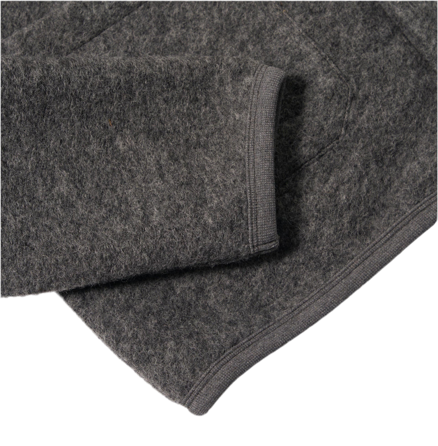 Universal Works Wool Fleece Marl Grey Cardigan