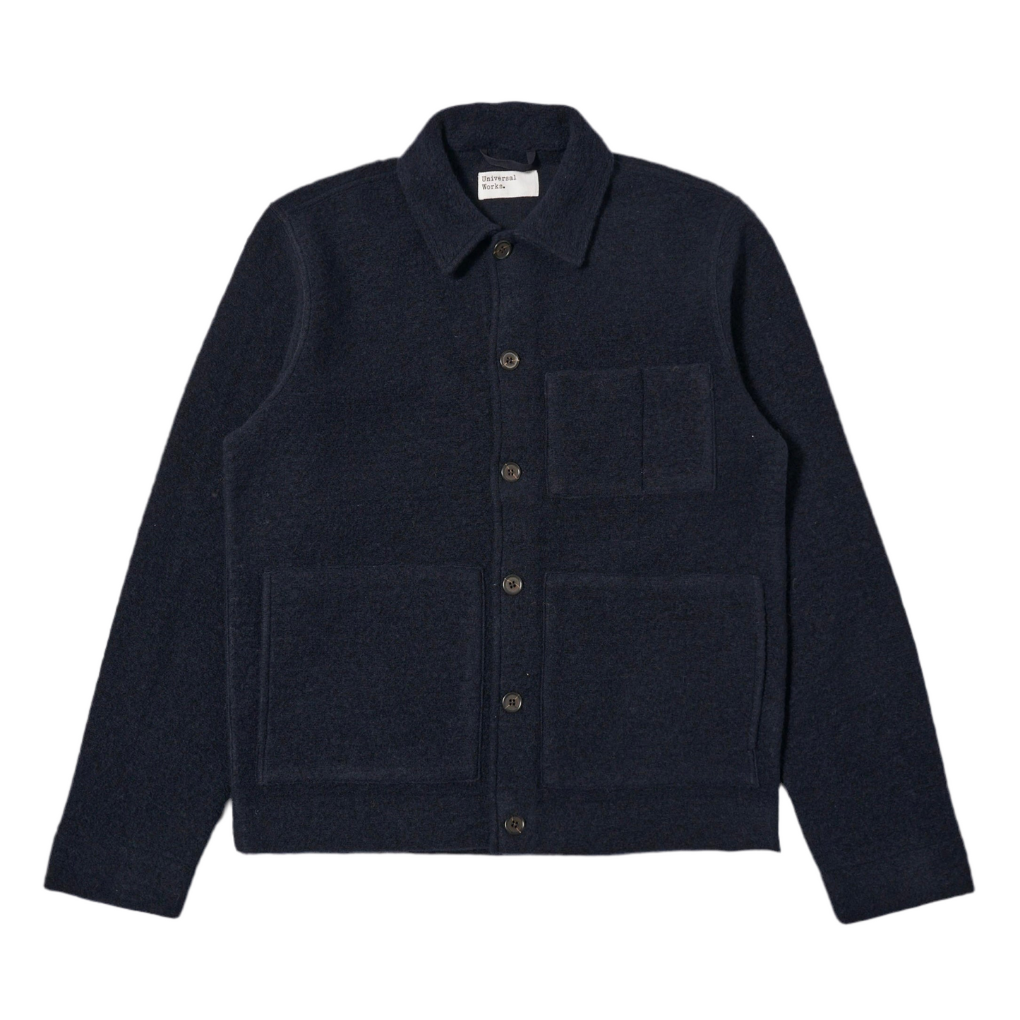 Universal Works Wool Fleece Navy Uniform Jacket