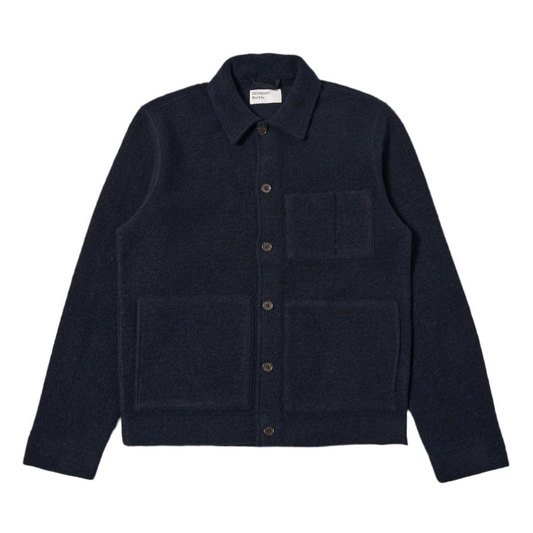 Universal Works Wool Fleece Navy Uniform Jacket