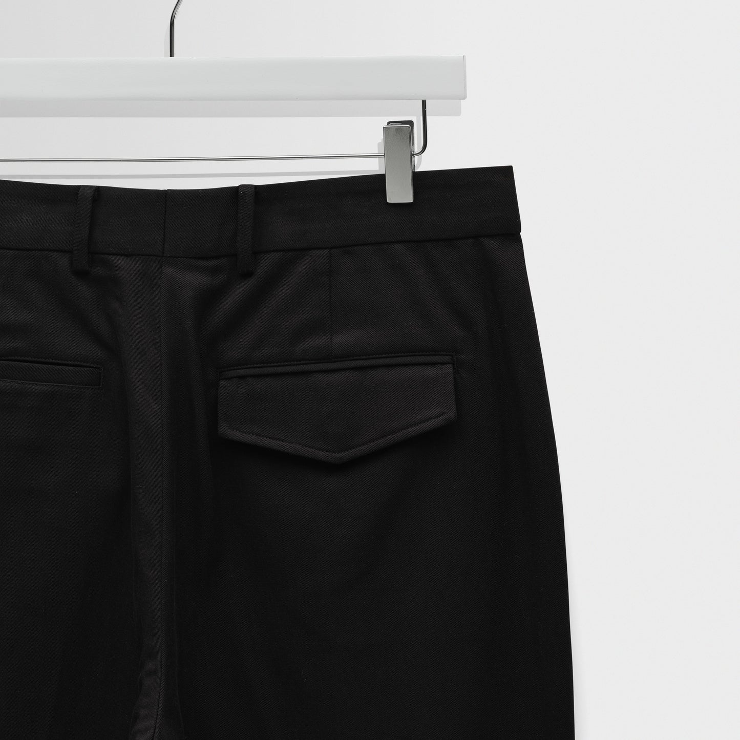 Wax London Aubyn Cotton Tencel Black Trouser