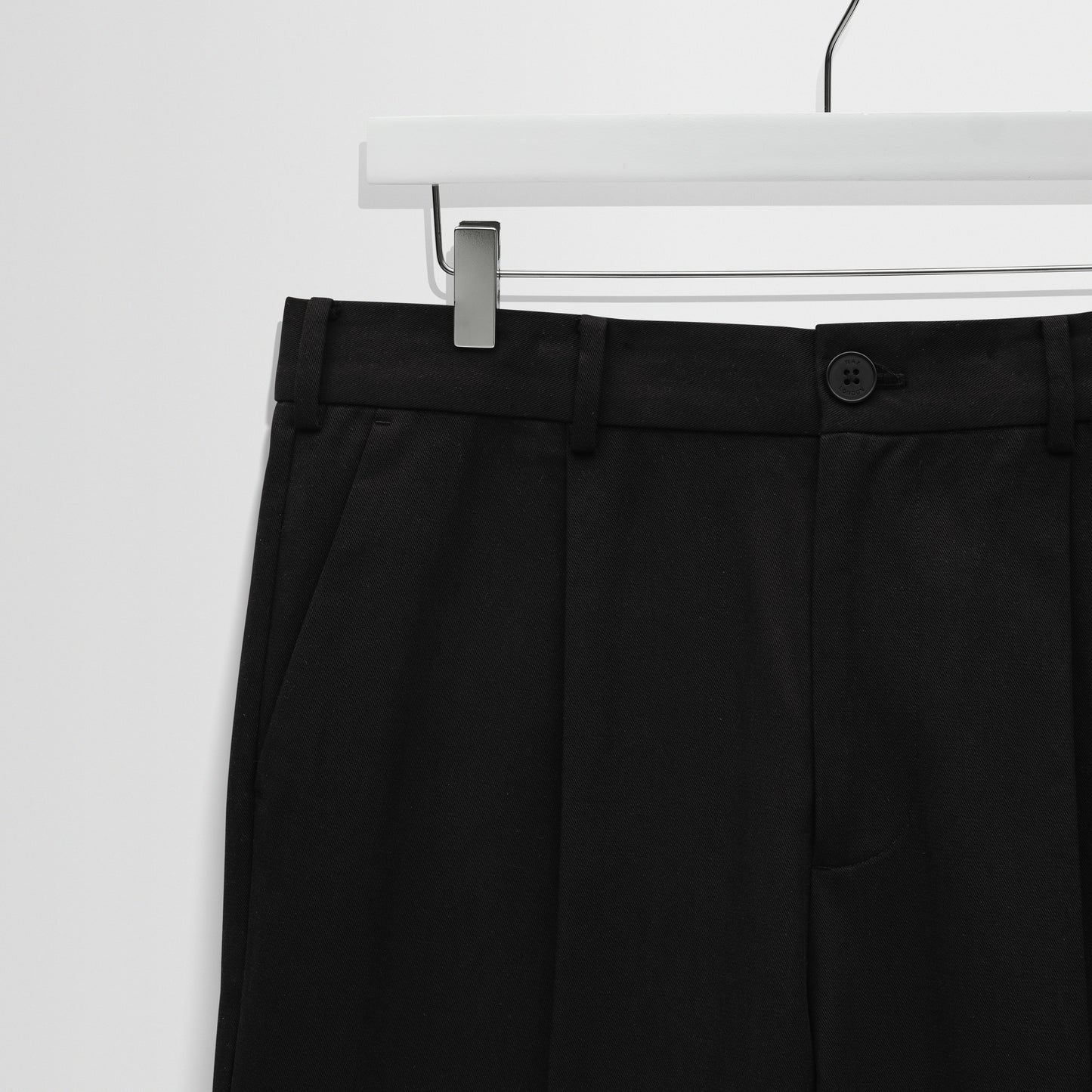 Wax London Aubyn Cotton Tencel Black Trouser