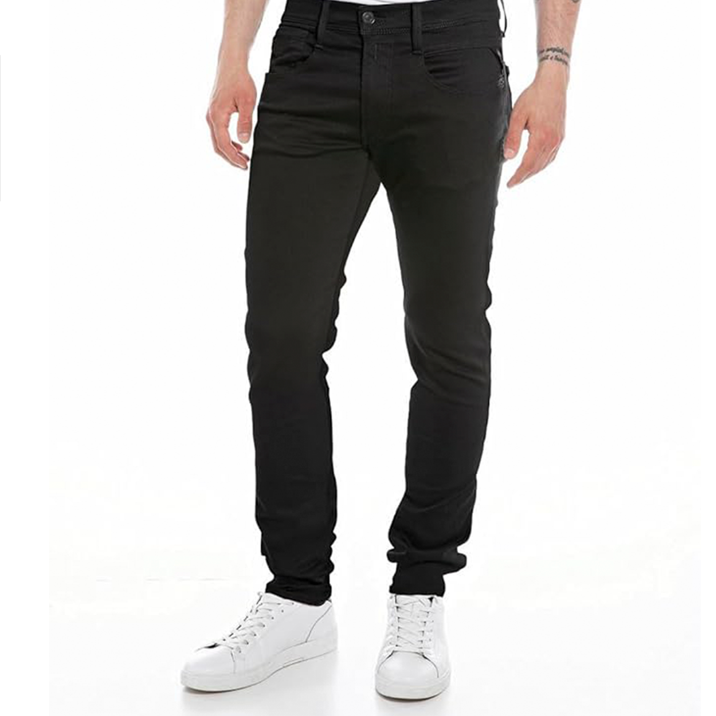 Replay Anbass Touch Stretch Black Slim Jean