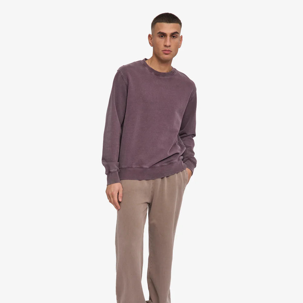 Colorful Standard Classic Organic Crew Faded Grape Sweatshirt