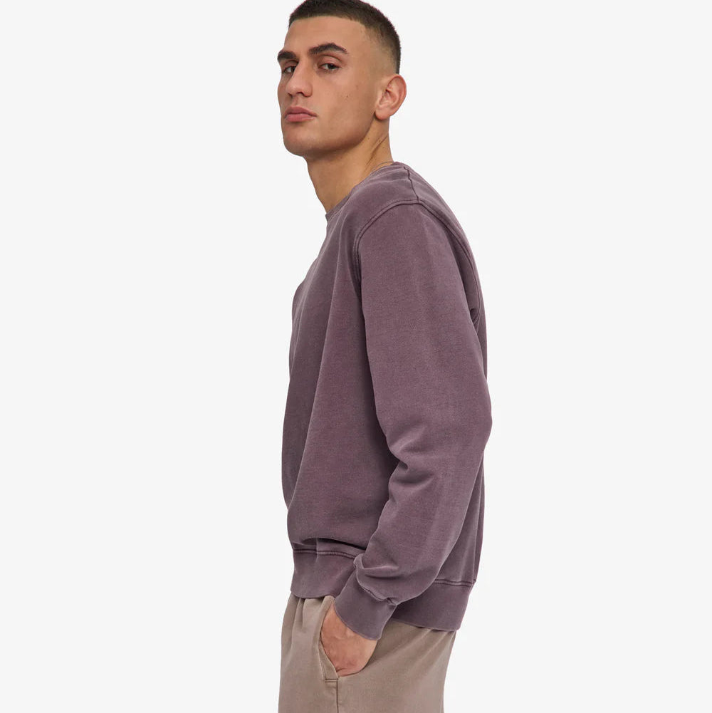 Colorful Standard Classic Organic Crew Faded Grape Sweatshirt