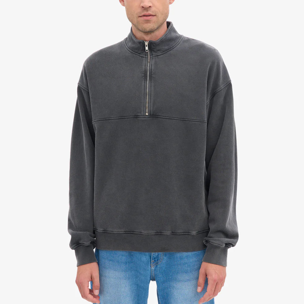 Colorful Standard Classic Organic Faded Black Quarter Zip Sweatshirt