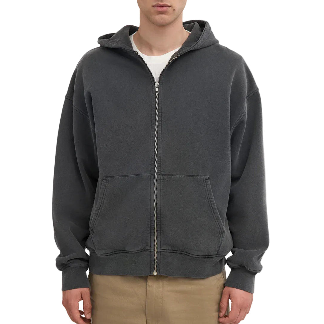 Colorful Standard Organic Oversized Faded Black Zip Hoodie