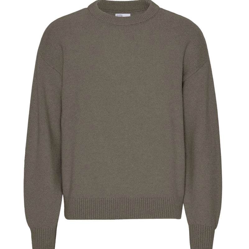 Colorful Standard Dusty Olive Oversized Merino Wool Crew Knit