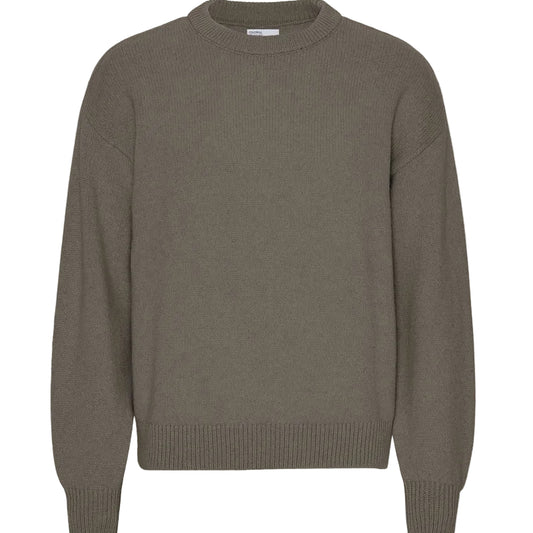 Colorful Standard Dusty Olive Oversized Merino Wool Crew Knit