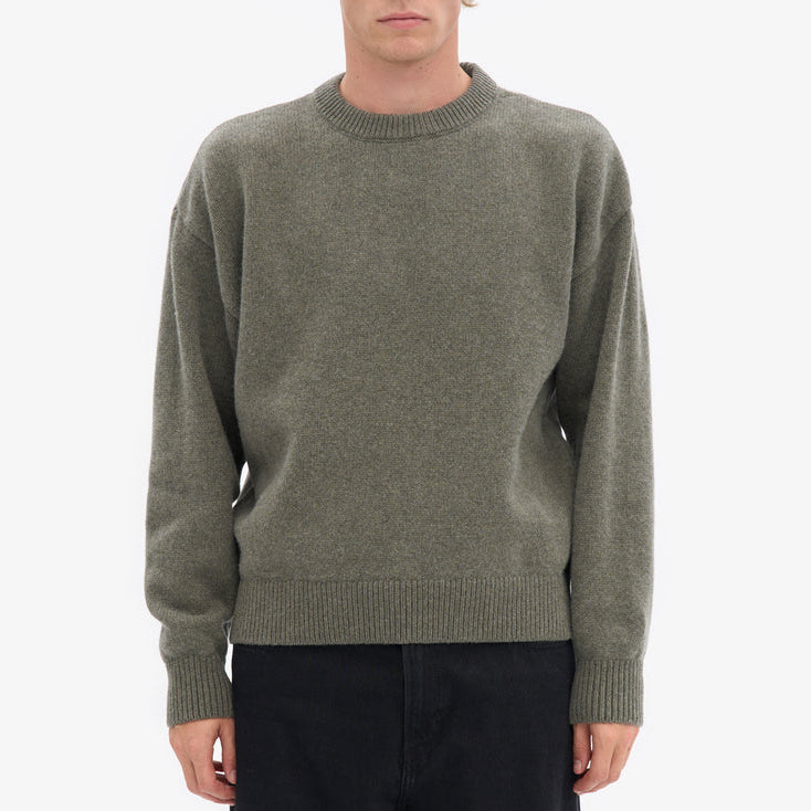 Colorful Standard Dusty Olive Oversized Merino Wool Crew Knit