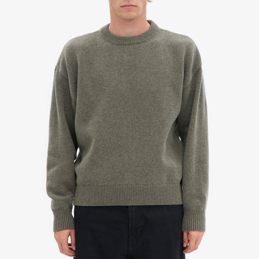 Colorful Standard Dusty Olive Oversized Merino Wool Crew Knit
