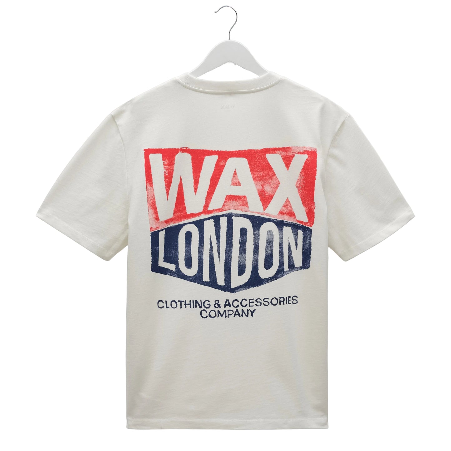 Wax London Dean Painted Badge White Tee