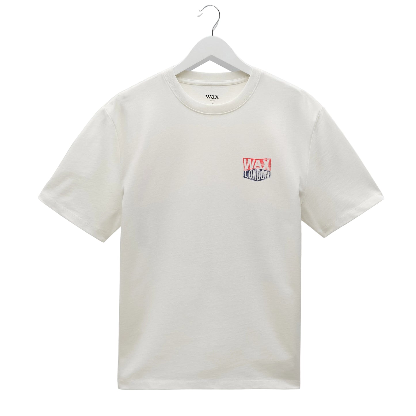 Wax London Dean Painted Badge White Tee