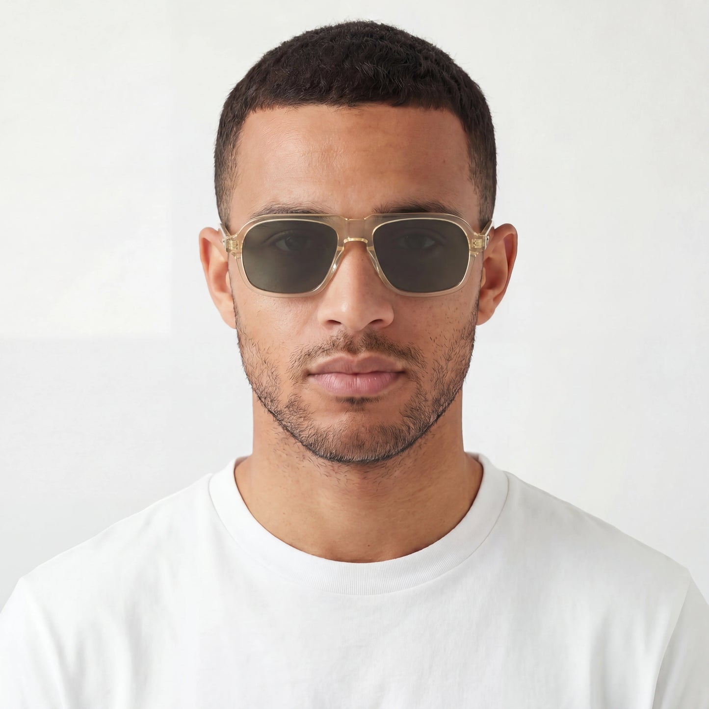 Oscar Deen Fraser Champagne Olive Sunglasses
