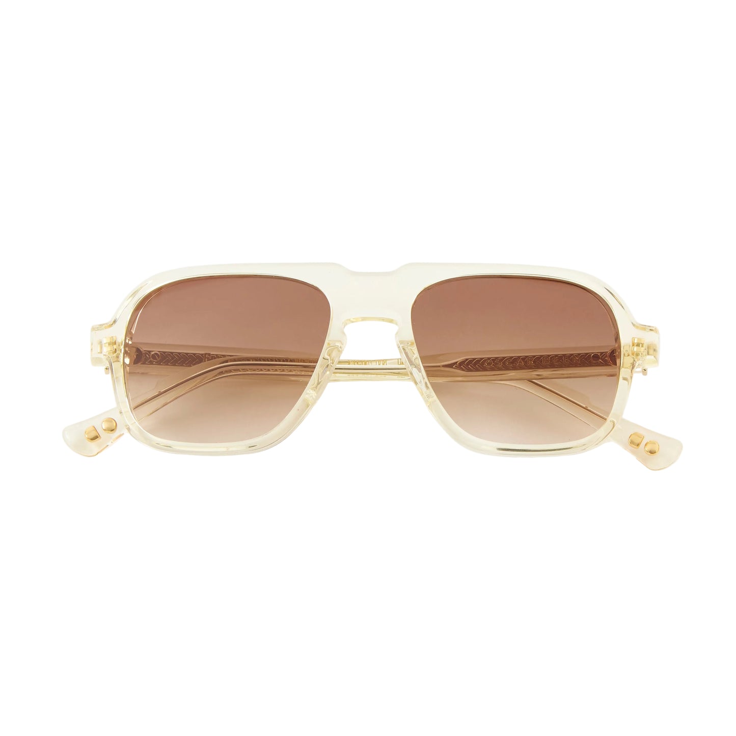 Oscar Deen Fraser Champagne Chocolate Brown Gradient Sunglasses