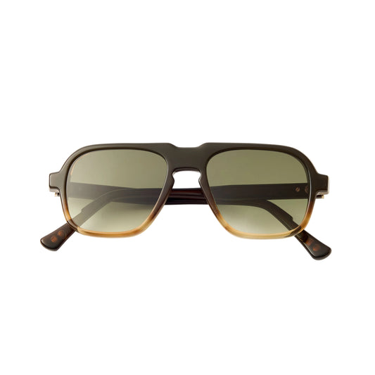 Oscar Deen Fraser Mocha Faded Green Sunglasses