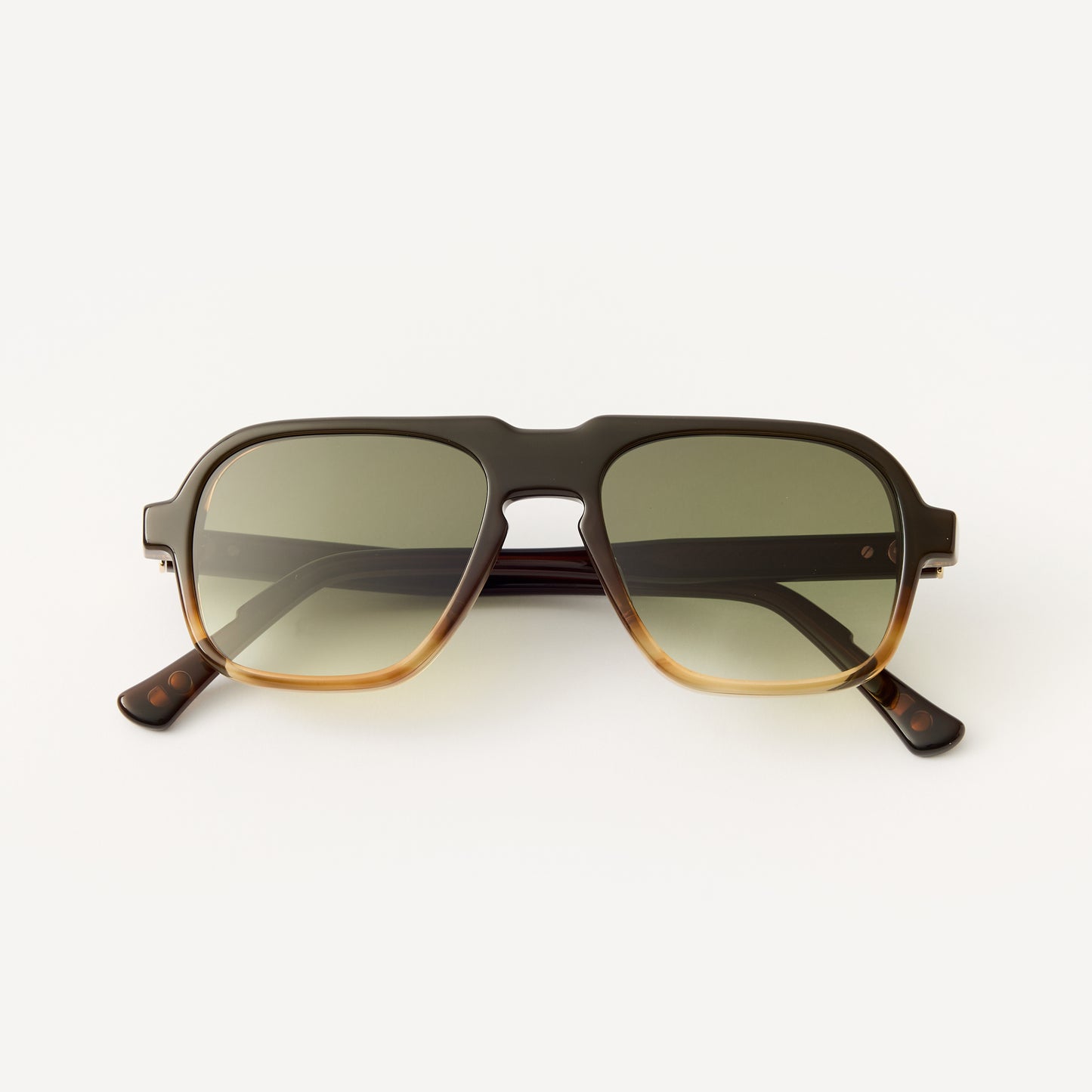 Oscar Deen Fraser Mocha Faded Green Sunglasses