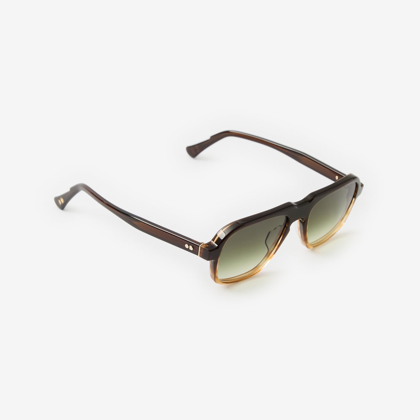 Oscar Deen Fraser Mocha Faded Green Sunglasses