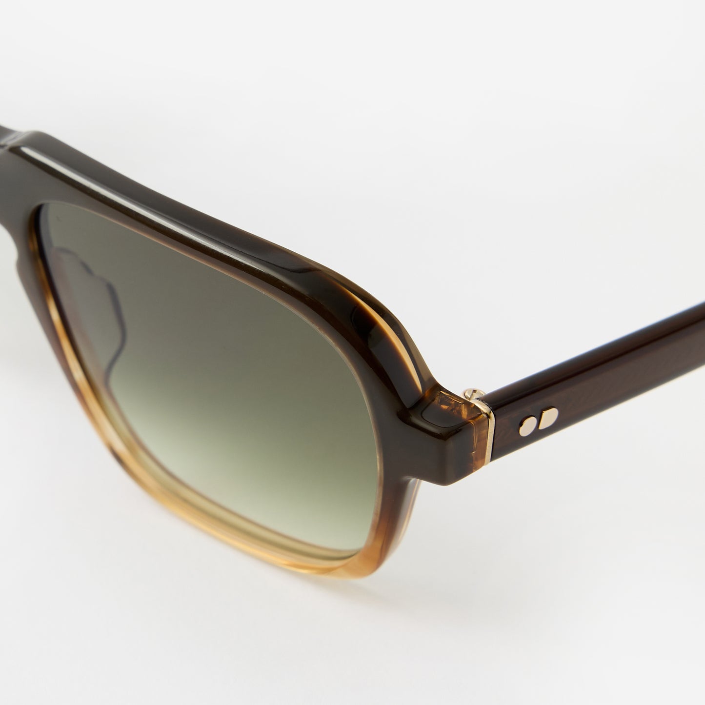 Oscar Deen Fraser Mocha Faded Green Sunglasses