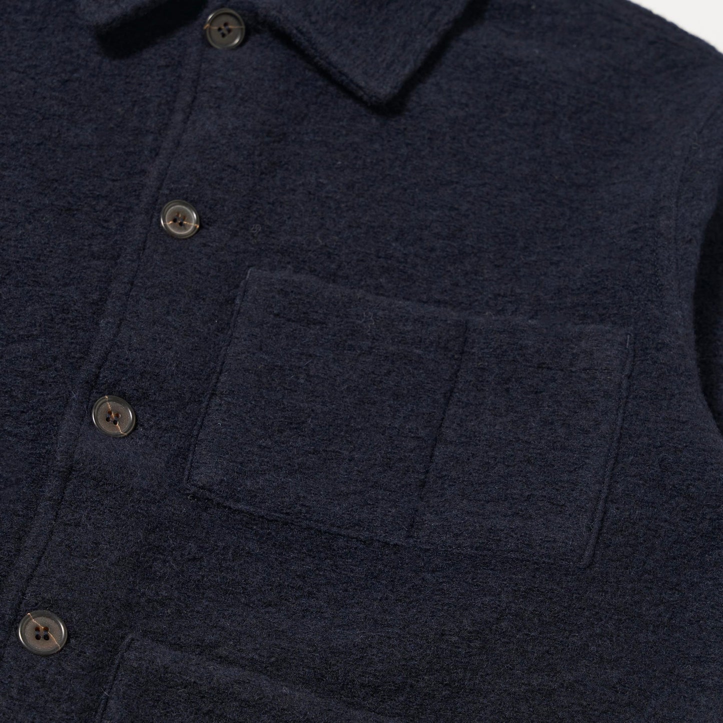 Universal Works Wool Fleece Navy Uniform Jacket