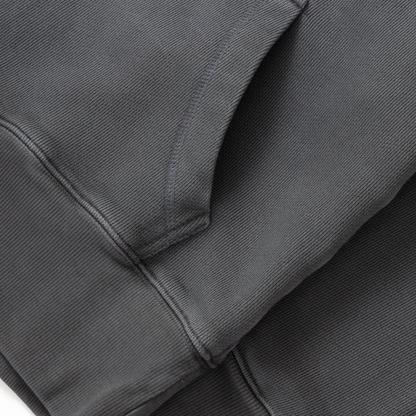 Power Goods Loopback Washed Black Hoodie
