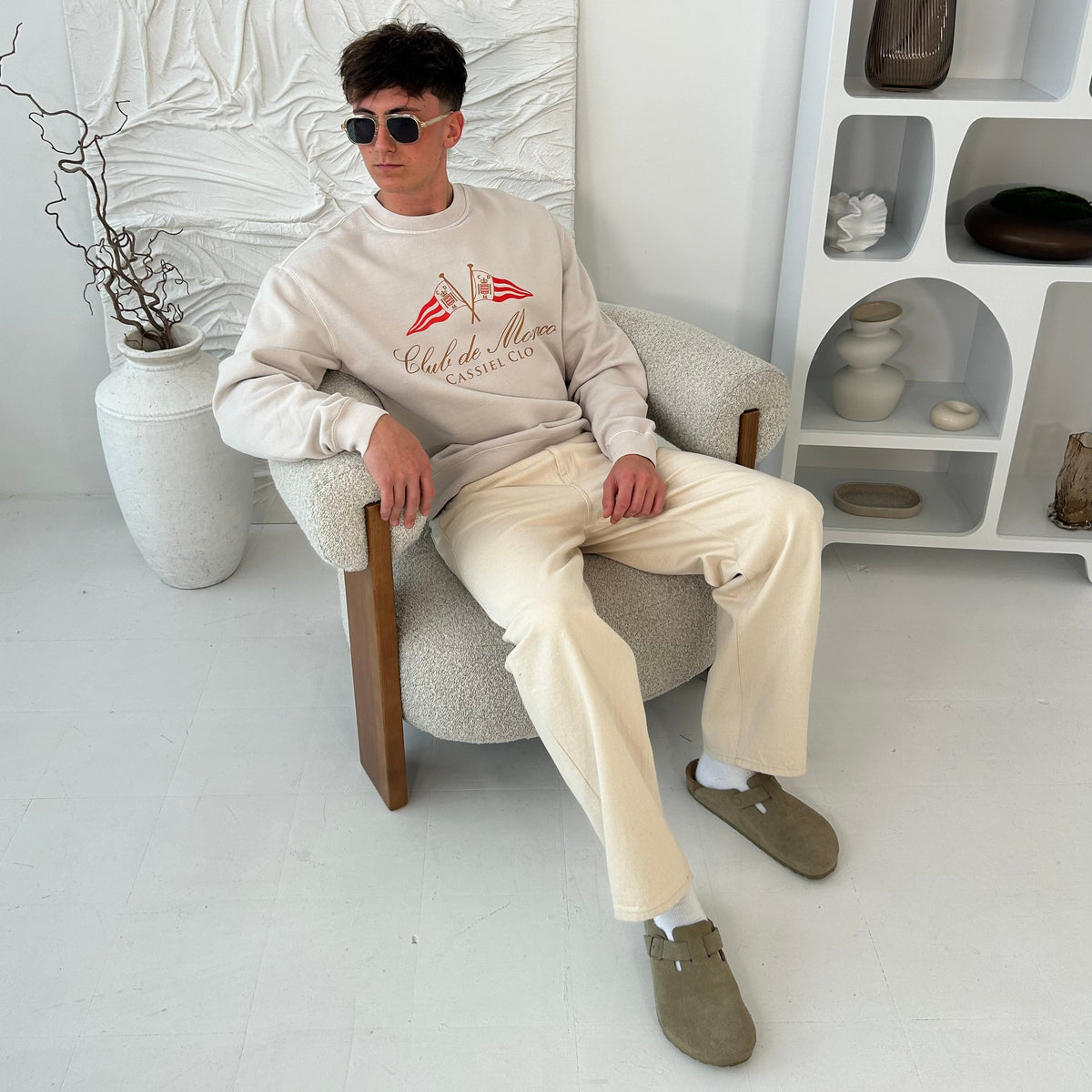Cassiel Clo Club De Monaco Bone Sweatshirt