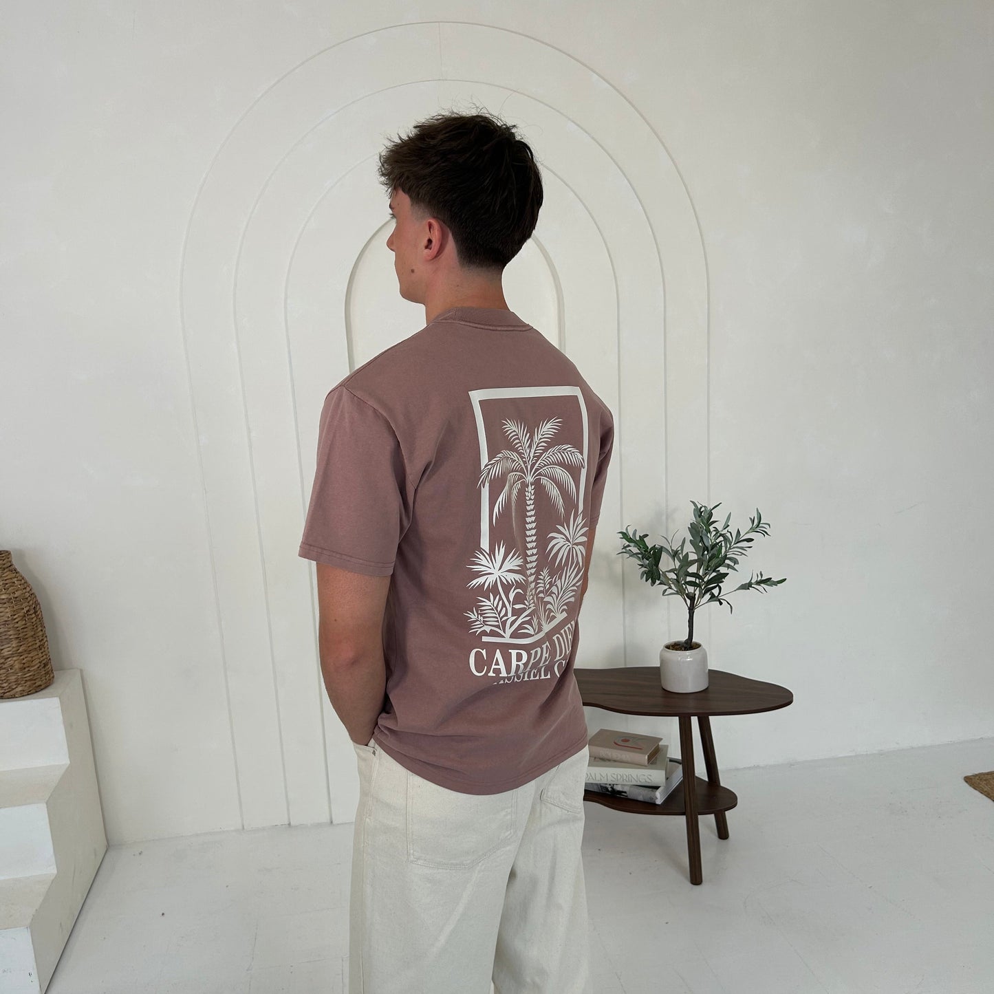 Cassiel Clo Carpe Diem Faded Pink Tee